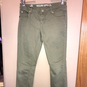 Army Green Skinny Jeans